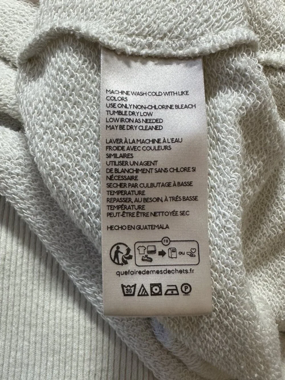 NWOT Free People We The Free Camden Sweatshirt Cream XS Slouchy